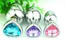 Sexual Products Adult Products Metal Backyard Heart-Shaped Anal Plug Anal Expansion Toys Sex Products Alternative