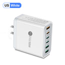 Fast charging mobile phone charger standard PD55W QC3.0+PD25W 3PD+3USB travel charging head - TrendTrove