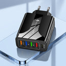 4USB+Type-C mobile phone charger PD18W 5-in-1 charging head 48W charger PD interface charger - TrendTrove