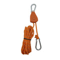 Outdoor camping canopy wind rope tent rope pulley adjuster windproof rope light fixture buckle hanging rope adjustable lifting - TrendTrove