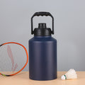 Double Wall Half Gallon Insulated Water Bottle Jug 64oz 128oz Stainless Steel Sports Water Flask with Handle - TrendTrove