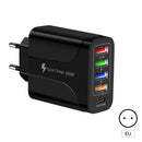 4USB+Type-C mobile phone charger PD18W 5-in-1 charging head 48W charger PD interface charger - TrendTrove