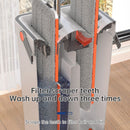 A 33cm Home Floor Cleaning Set: Hand Free Flat Mop & Bucket, 360° Rotating, Washable Microfiber, Lazy Cleaning Tool. - TrendTrove