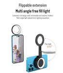 Mini Folding Magnetic Selfie Fill Light Portable Make Up Conference Lighting Selfie Ring Light - TrendTrove