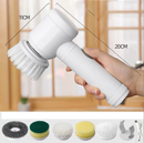 5-in-1 Electric Cleaning Brush Bathroom Wash Brush Kitchen Cleaning Tool USB Bathtub Brush - TrendTrove