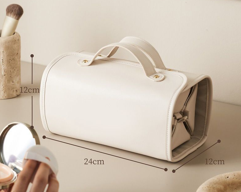 Folding makeup bag large capacity portable handbag travel makeup bag storage bag waterproof toiletries bag - TrendTrove