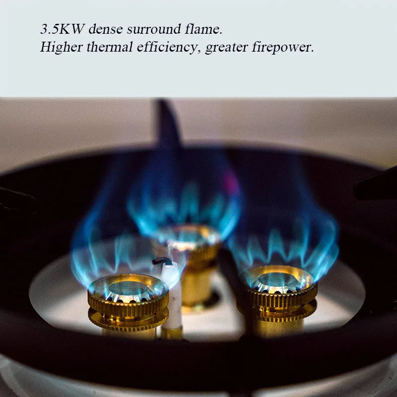 Outdoor Mini Portable Carabiner Stainless Steel 3.5KW Outdoor Camping Equipment Home Appliances Cooktop Gas Stove - TrendTrove