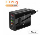 4USB charger, five in one charger, 48W multi interface charger, PD fast charging charger, 4U+PD - TrendTrove