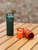 Aluminum alloy fully sealed EDC waterproof tank outdoor survival equipment waterproof compartment flat head waterproof storage b - TrendTrove