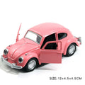 Alloy Car Model Classic Car Door Pull Back Children's Toy Car Girl Cake Decoration Car Ornaments