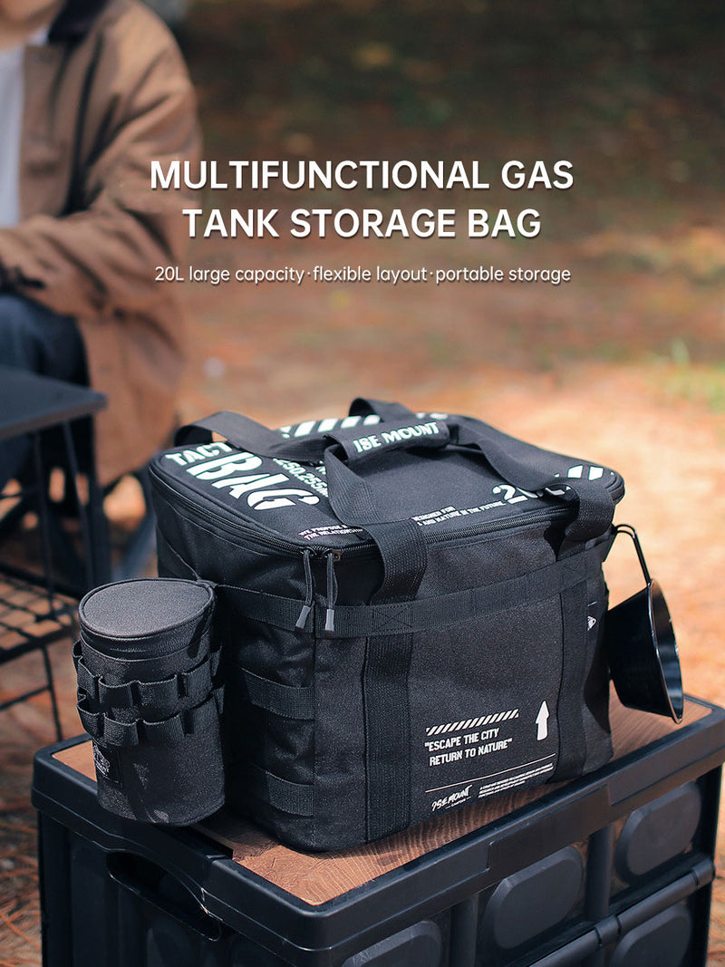 Outdoor Large Capacity Storage Bag 20L Set Pot Cooker Collision Resistant Multifunctional Portable Gas Tank Storage Bag Camping - TrendTrove