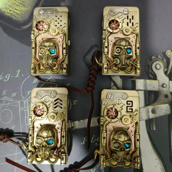 Mechanical armor catapult ignition kerosene lighter Dragon Tongue Aspley Doomsday Hunter punk lighter - TrendTrove