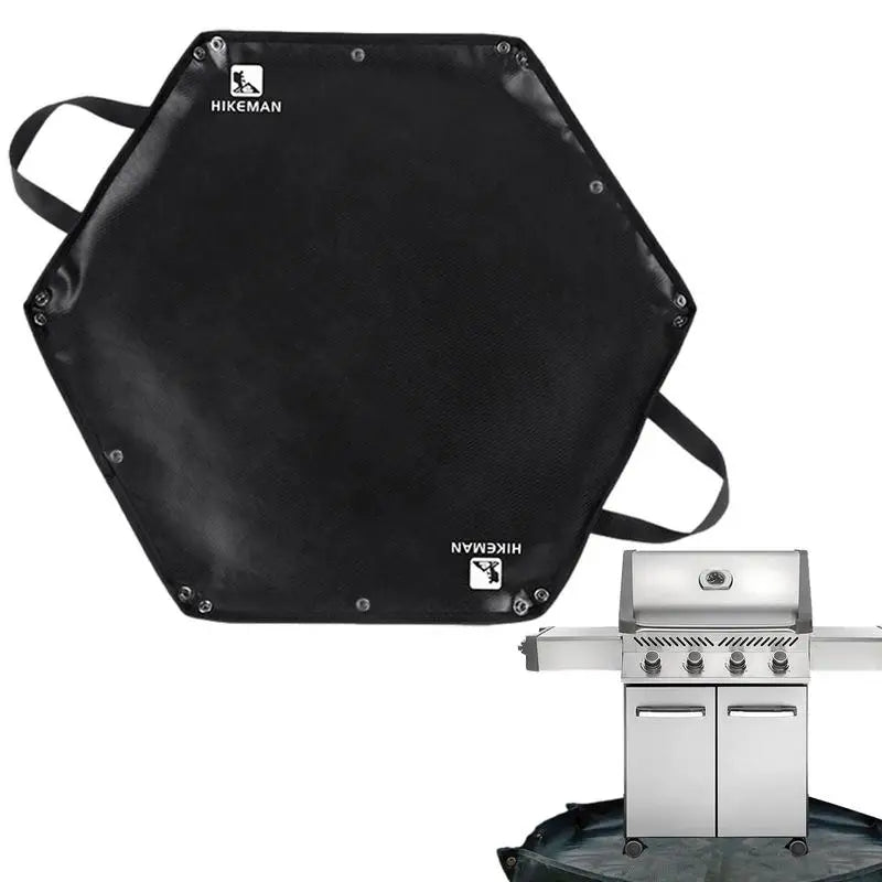 Camping Fireproof Mat Hexagonal Folding Heat Resistant Flame Retardant Insulation Pad Stove Anti Flame Padding Camping Supplies - TrendTrove