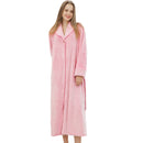Pajamas for women in winter, thickened and elongated couple button waistband, loose oversized nightgown, men's bathrobe for spring and autumn - TrendTrove