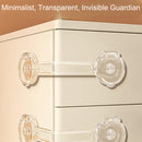 Infant and child safety lock buckle, anti opening drawer lock, cabinet door lock, refrigerator lock, multifunctional transparent - TrendTrove