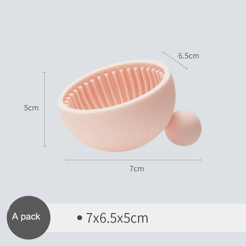 Creative Xiaowangzi Makeup Brush Cleaning Plate - TrendTrove