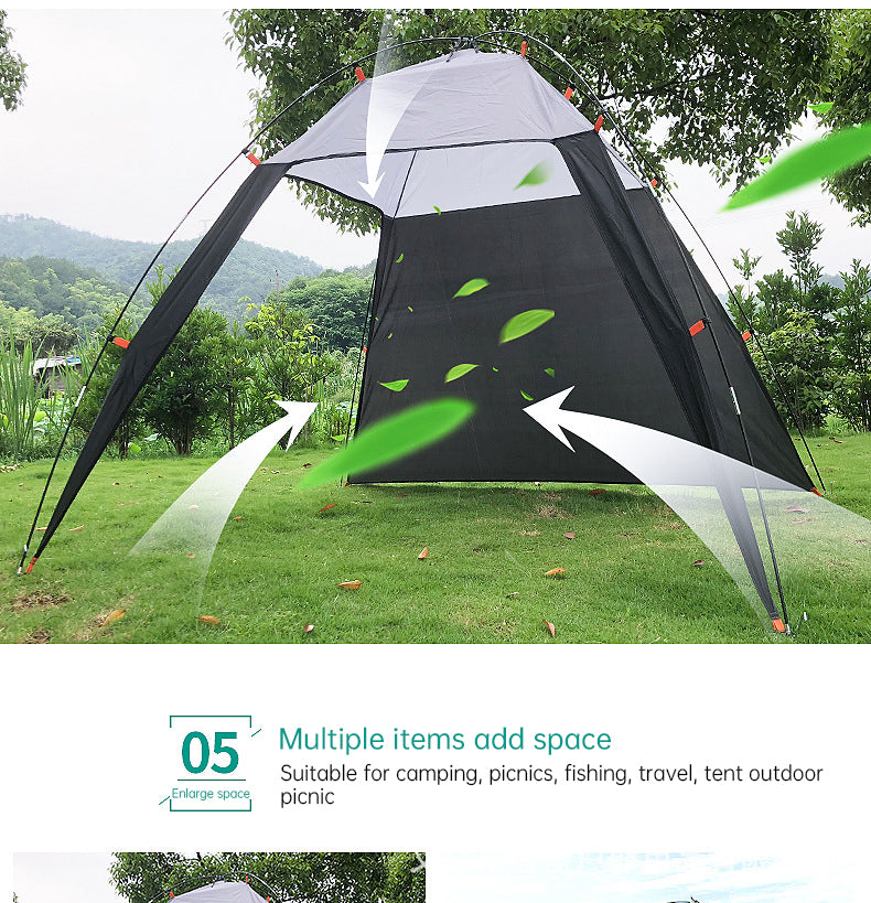 Pop Up Beach Tent Sun Shade Shelter Anti-UV Shelter Fully Automatic Folding Camping Tent - TrendTrove