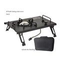 Camping Gas Stove Foldable IGT Gas Stove 4000W Stainless Steel Camping Table Stove Portable Outdoor Picnic Desktop Furnace - TrendTrove