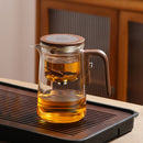 Tea teapot tea separation elegant cup all glass heat-resistant filter tea brewing Kung Fu tea set magnetic suction tea cup - TrendTrove