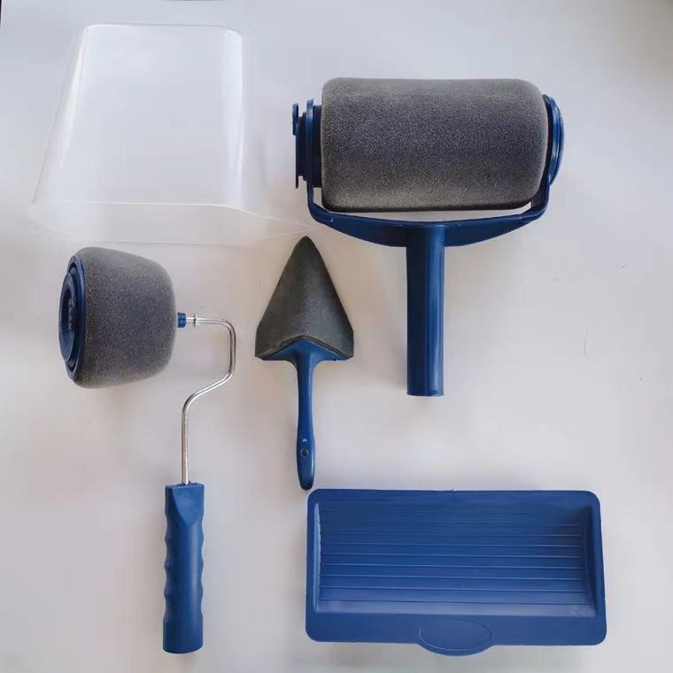 Roller paint brush pintarfacil new paint roller brush set telescopic pole seamless corner paint brush - TrendTrove