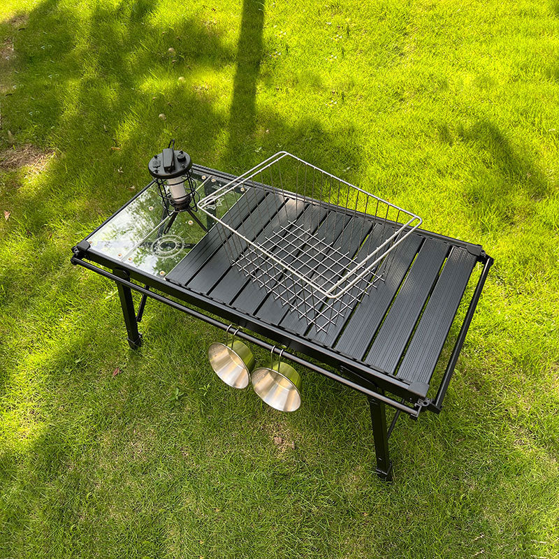 IGT Stainless Steel Folding Basket: Drain & Wash, Ideal Camping Table Accessory. - TrendTrove