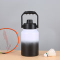 Double Wall Half Gallon Insulated Water Bottle Jug 64oz 128oz Stainless Steel Sports Water Flask with Handle - TrendTrove