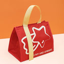 Student simple and fashionable large capacity portable lunch box bag thick waterproof lunch bag insulation bag - TrendTrove