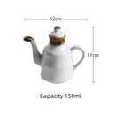 Ceramic Blue and White Kuibai Oil Pot Vinegar Bottle Oil Bottle Vinegar Pot Seasoning Pot Soy Sauce Hotel Restaurant - TrendTrove