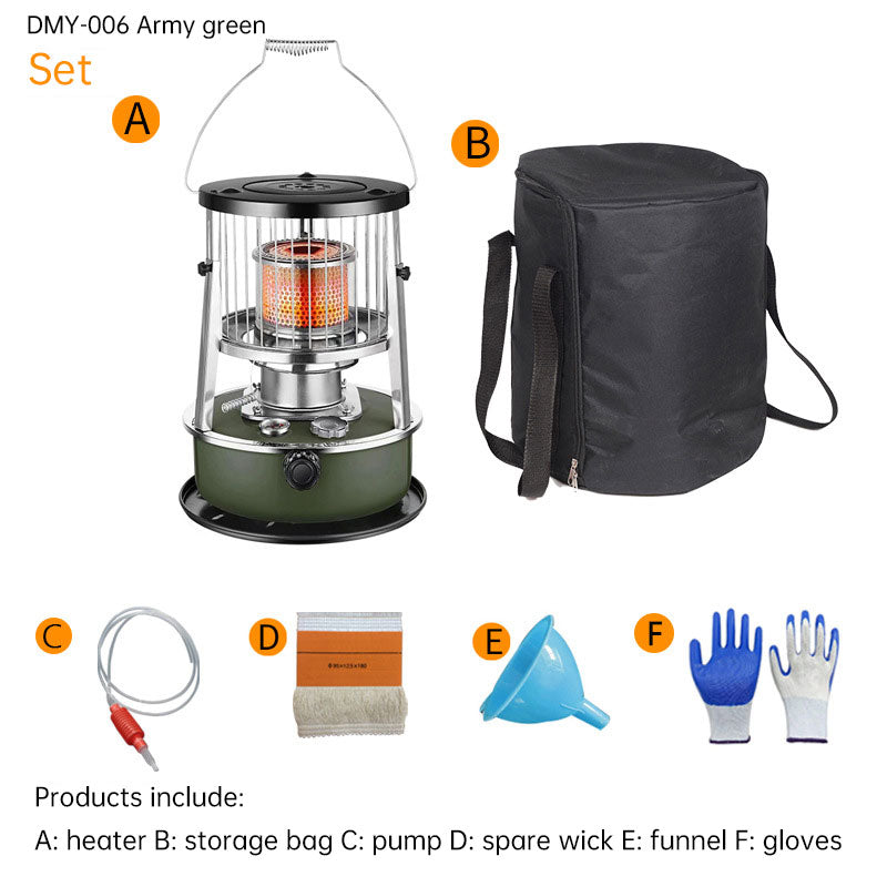 Kerosene heating stove can lift outdoor camping camping ice fishing household portable diesel kerosene fire stove - TrendTrove