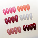 Fake Nails 100PCS Claw Shape Full Cover Wearable DisassemblyGlossy Pure White Red Orange Natural False Nails Tips