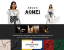 Aomei Elegant Bodycon Slim Party Dress V Neck Hollow Out Long Sleeve Bowtie African Female Wedding Guest Evening Occasion Gowns