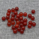 20Pcs Natural Stone Beads 8 MM Without Hole Round Semi-Precious For Potted Plants Fish Tank Decorations