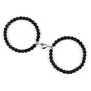 Fashion 2pcs/Set Magnet Couple Bracelets Natural Stone Beads Bracelets For Lovers Distance Valentine Bracelet Friendship Jewelry