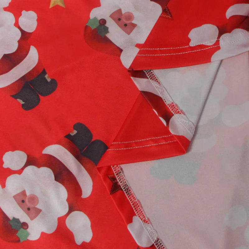 Christmas Mini Dresses For Women Fashion Christmas Trees Print Long Sleeve Loose Dress 2022 New Year Autumn Ladies Party Dress