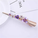 Flower Rhinestone Women Hair Accessories  Beautiful Floral Hair Clip Girls Hair Pins Sweet Wedding Headwear Crystal Barrette