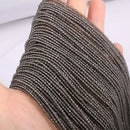 Natural Stone Beads Small section Bead Black spinels 2 3 mm Loose  beads for Jewelry Making DIY Bracelet Necklace length 38cm