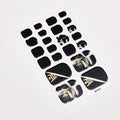 Sanuxc Toe Nail Sticker Self Adhesive Nail Polish Sticker Plain Stickers Nail Decoration Minimalist Nail Wraps Full Cover