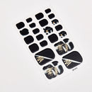 Sanuxc Toe Nail Sticker Self Adhesive Nail Polish Sticker Plain Stickers Nail Decoration Minimalist Nail Wraps Full Cover