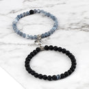 Fashion 2pcs/Set Magnet Couple Bracelets Natural Stone Beads Bracelets For Lovers Distance Valentine Bracelet Friendship Jewelry