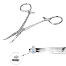 1pc Surgical Steel Tweezers for Catch Bar Grasp Clamp Plier Professional Clip Hold Pole Balls Forceps Body Piercing Jewelry Tool