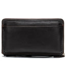Genuine Leather Business Clutch Wallet Men Long Leather Phone Bag Purse Male Large Size Handy Coin Wallet Card Holder Money Bag