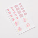 Sanuxc Toe Nail Sticker Self Adhesive Nail Polish Sticker Plain Stickers Nail Decoration Minimalist Nail Wraps Full Cover