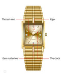 2022 Luxury Gold Steel Bracelet Wristwatches Female Male Clock Golden Quartz Watch For Men Women Watches relogio masculino L1018