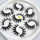 QSTY 7pairs 15-25mm 3D Mink Lashes Natural Long False Eyelashes Dramatic Volume Fake eye Lash Makeup for eyelashe extension