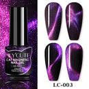 LILYCUTE 7ML 9D Cat Magnetic Gel Polish Set Semi Permanent Soak Off UV LED Glitter Nails Magnet Stick Black Gel Needed