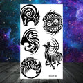 Realistic Thorns Dragon Wolf Tatoos Temporary Tattoos For Adult Men Kids Lion Tiger Skull Fake Tattoo Neck Arm Hands Small Tatoo