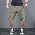 2024 Men's Cargo Shorts Summer Tactical Joggers Shorts Men Loose Work Casual Cotton Short Pants Man Clothing Plus Size 4XL