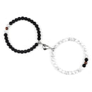 Fashion 2pcs/Set Magnet Couple Bracelets Natural Stone Beads Bracelets For Lovers Distance Valentine Bracelet Friendship Jewelry