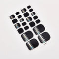 Sanuxc Toe Nail Sticker Self Adhesive Nail Polish Sticker Plain Stickers Nail Decoration Minimalist Nail Wraps Full Cover
