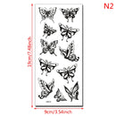 1Sheet Waterproof Temporary Tattoo Sticker 3D Butterfly Theme Fake Tattoo for Women Body Leg Arm Art